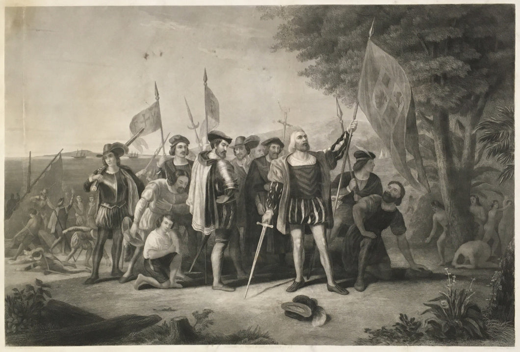Vanderlyn, John  “The Landing of Columbus.  From the original painting in the rotunda of the Capitol. Washington D.C.”