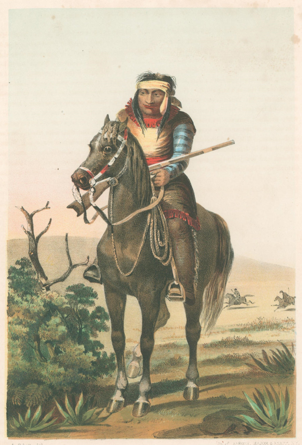 Schott, Arthur “Lipan Warrior.”  [Apache-Southwestern United States]  From 