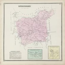 Load image into Gallery viewer, Witmer, A.R.  “Londonderry, Penn Station, Jennerville.” From &quot;Atlas of Chester County&quot;
