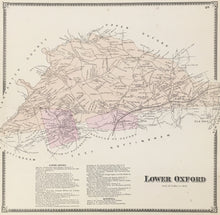 Load image into Gallery viewer, Witmer, A.R.  “Lower Oxford.” From &quot;Atlas of Chester County&quot;

