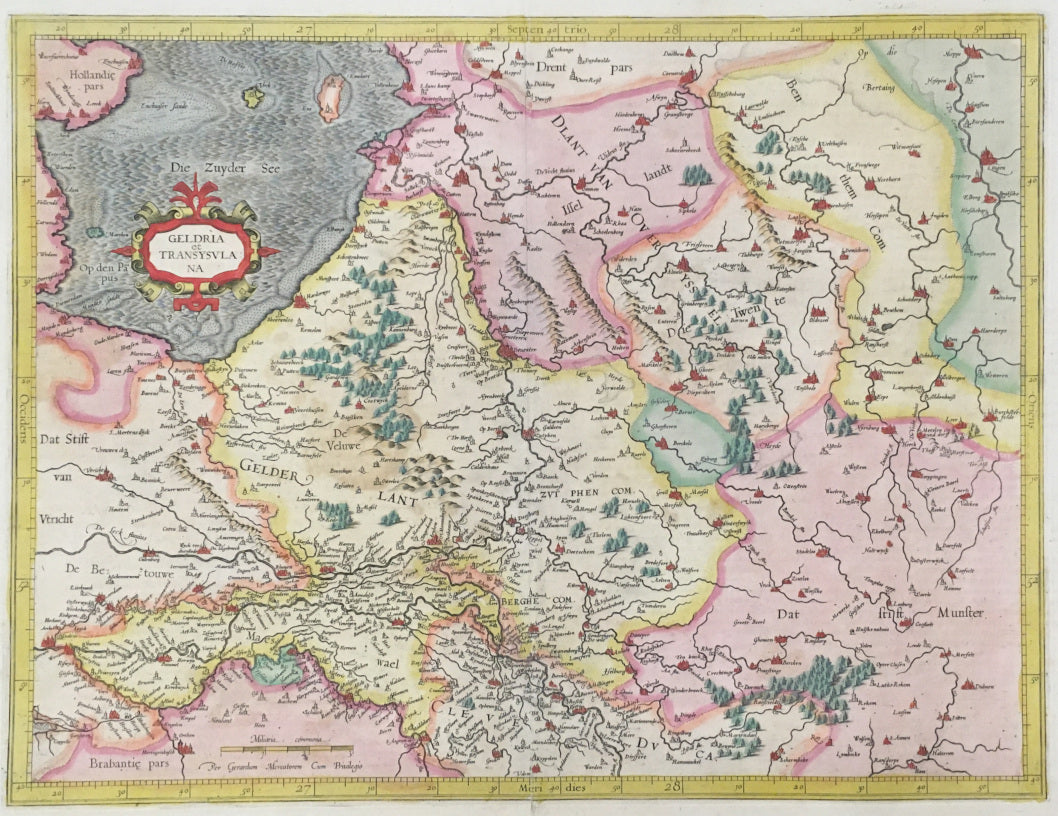Mercator, Gerard  “Geldria et Transysulana.” [Gelderland, Netherlands]