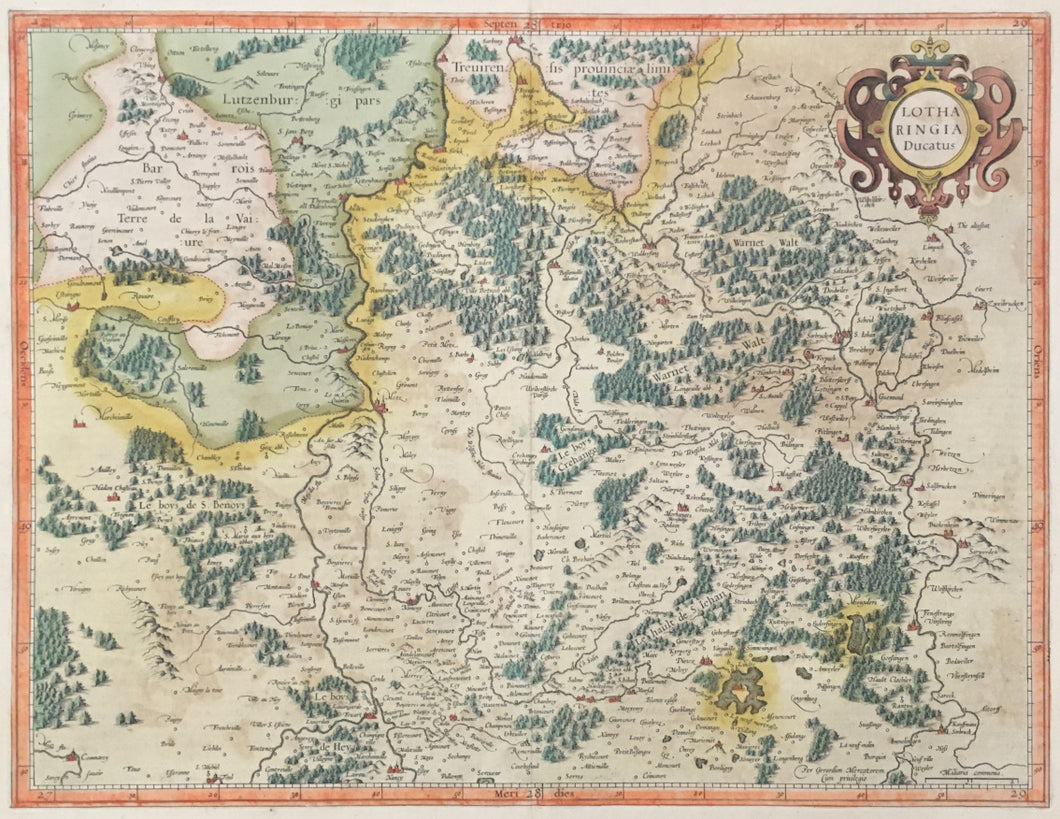 Mercator, Gerard  “Lotharingia Ducatus.” [Lorraine, France]