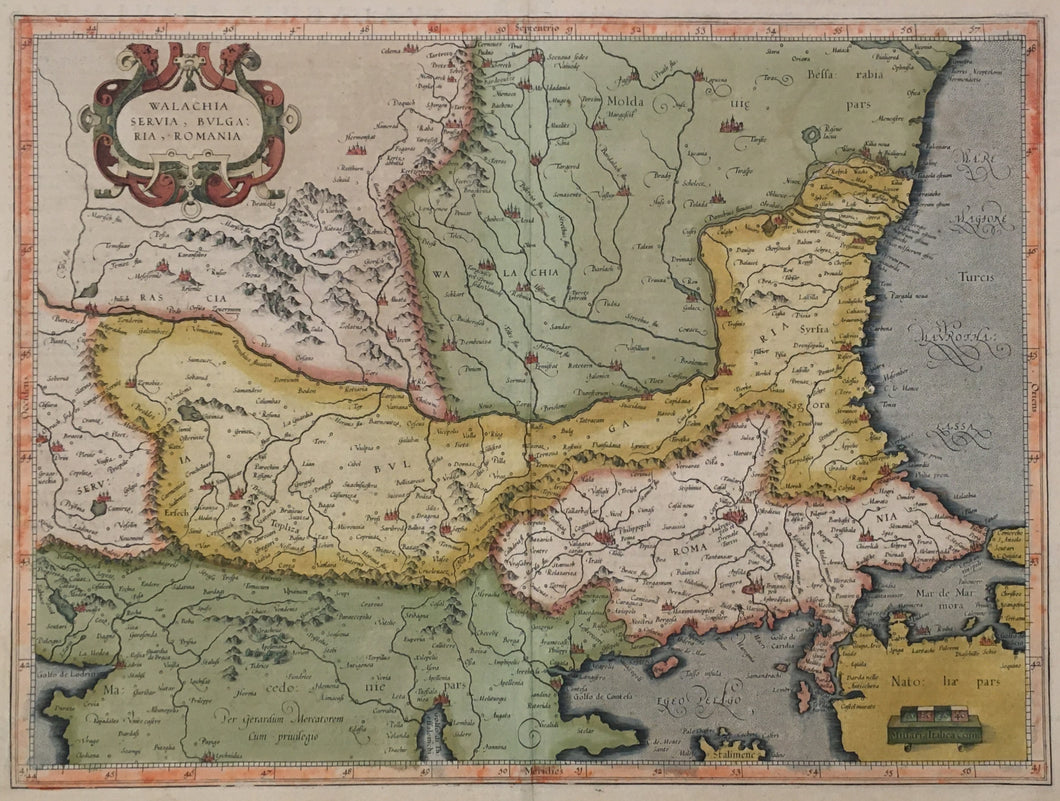 Mercator, Gerard  “Walachia, Servia, Bulgaria, Romania.”