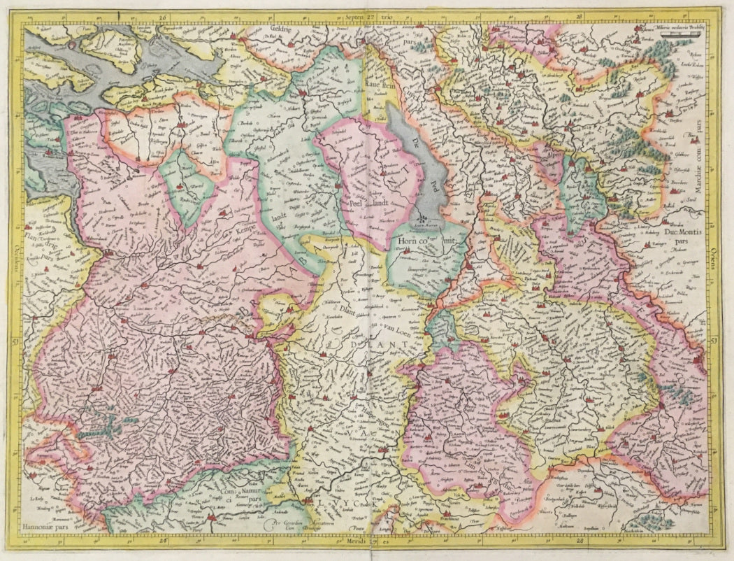 Mercator, Gerard  “Brabant, Ivilliers, et Cleve.” [Belgium]