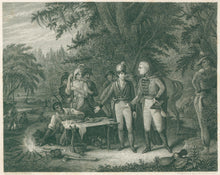 Load image into Gallery viewer, White, J.B.  “Gen. Marion in His Swamp Encampment Inviting a British Officer to Dinner”
