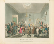 Load image into Gallery viewer, Rowlandson, Thomas &amp; Pugin, Augustus Charles “Bow Street Office.”  From &quot;The Microcosm of London&quot;
