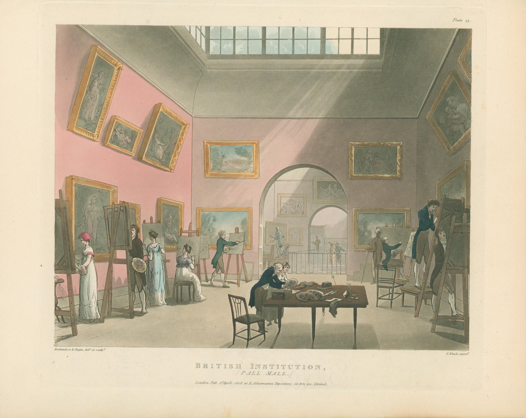 Rowlandson, Thomas & Pugin, Augustus Charles “British Institution, Pal ... Rowlandson, Thomas & Pugin, Augustus Charles “British Institution, Pal ...