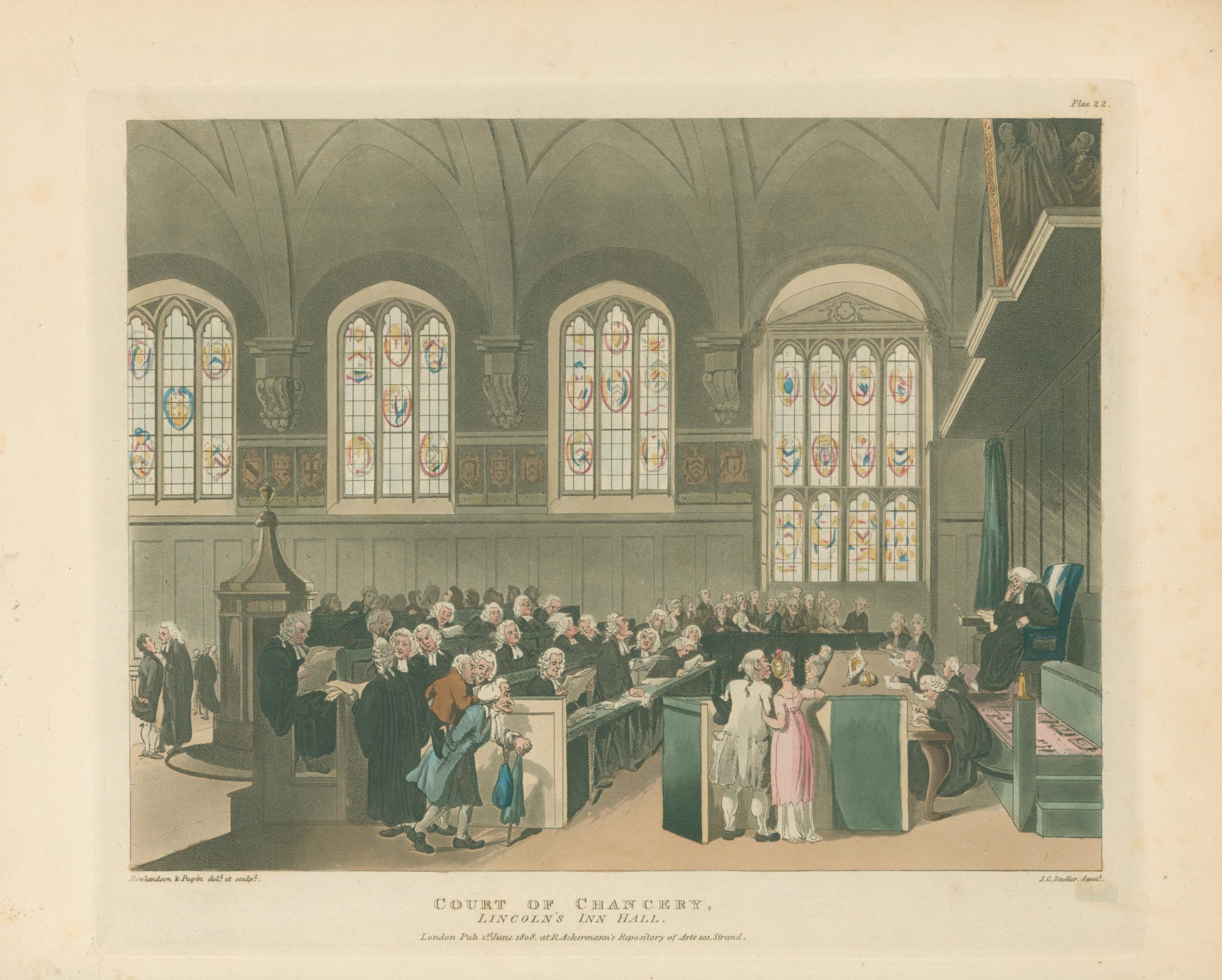 Rowlandson Thomas Pugin Augustus Charles Court of Chancery Linco Rowlandson Thomas Pugin Augustus Charles Court of Chancery Linco