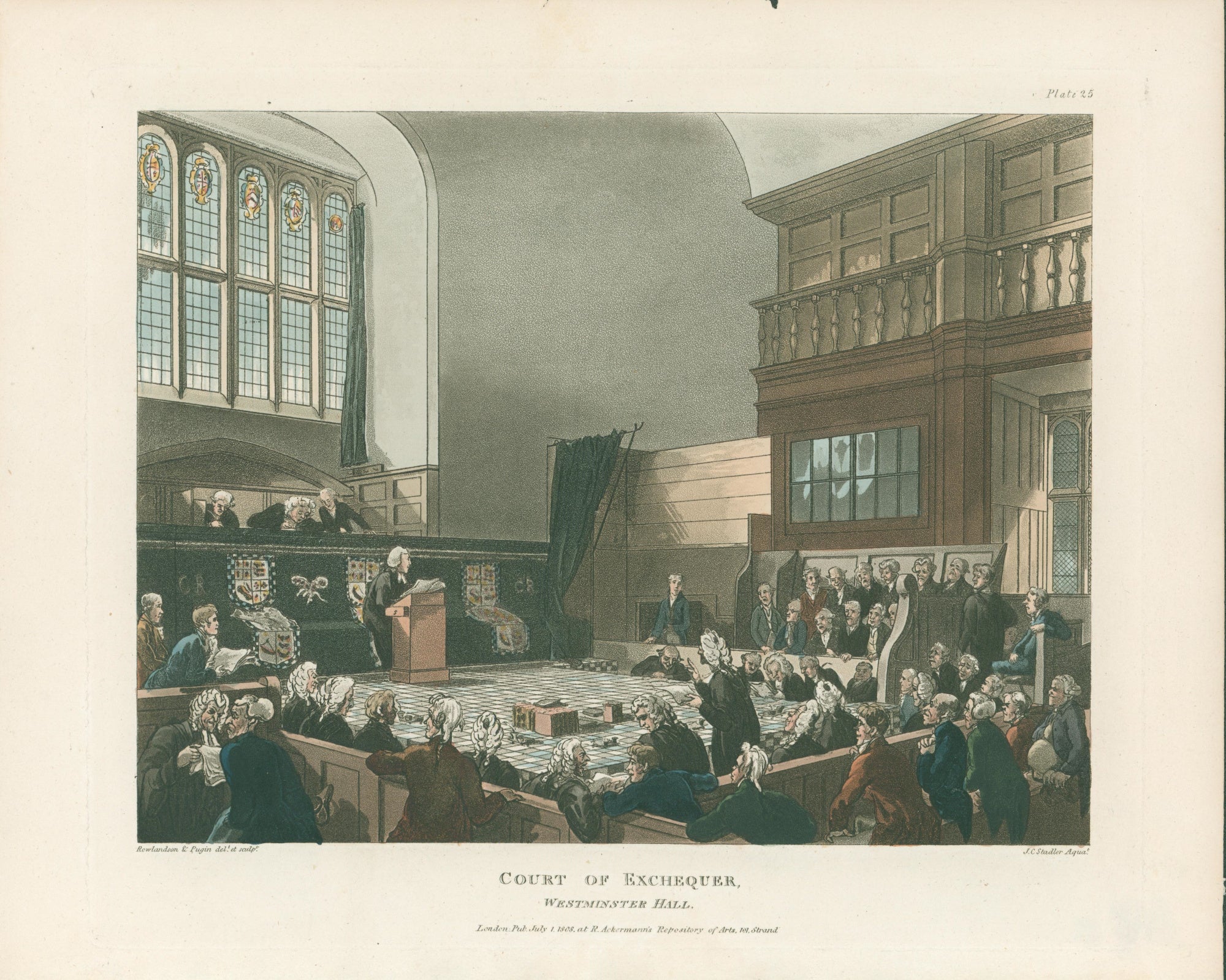 Rowlandson, Thomas & Pugin, Augustus Charles “Court of Exchequer, West ... Rowlandson, Thomas & Pugin, Augustus Charles “Court of Exchequer, West ...