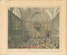 Load image into Gallery viewer, Rowlandson, Thomas &amp; Pugin, Augustus Charles “House of Lords..”  From &quot;The Microcosm of London&quot;
