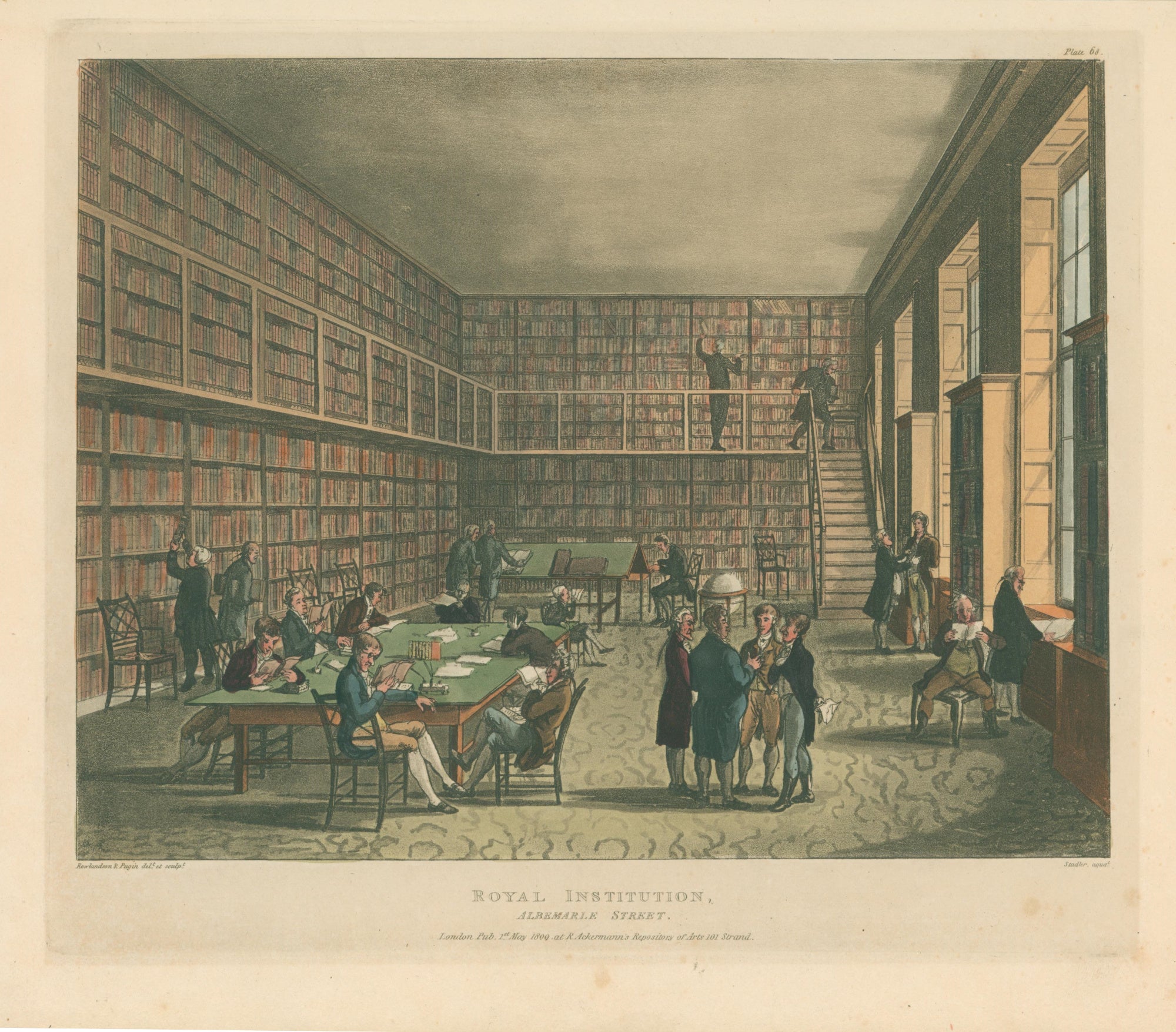 Rowlandson, Thomas & Pugin, Augustus Charles “Royal Institution, Albem ... Rowlandson, Thomas & Pugin, Augustus Charles “Royal Institution, Albem ...