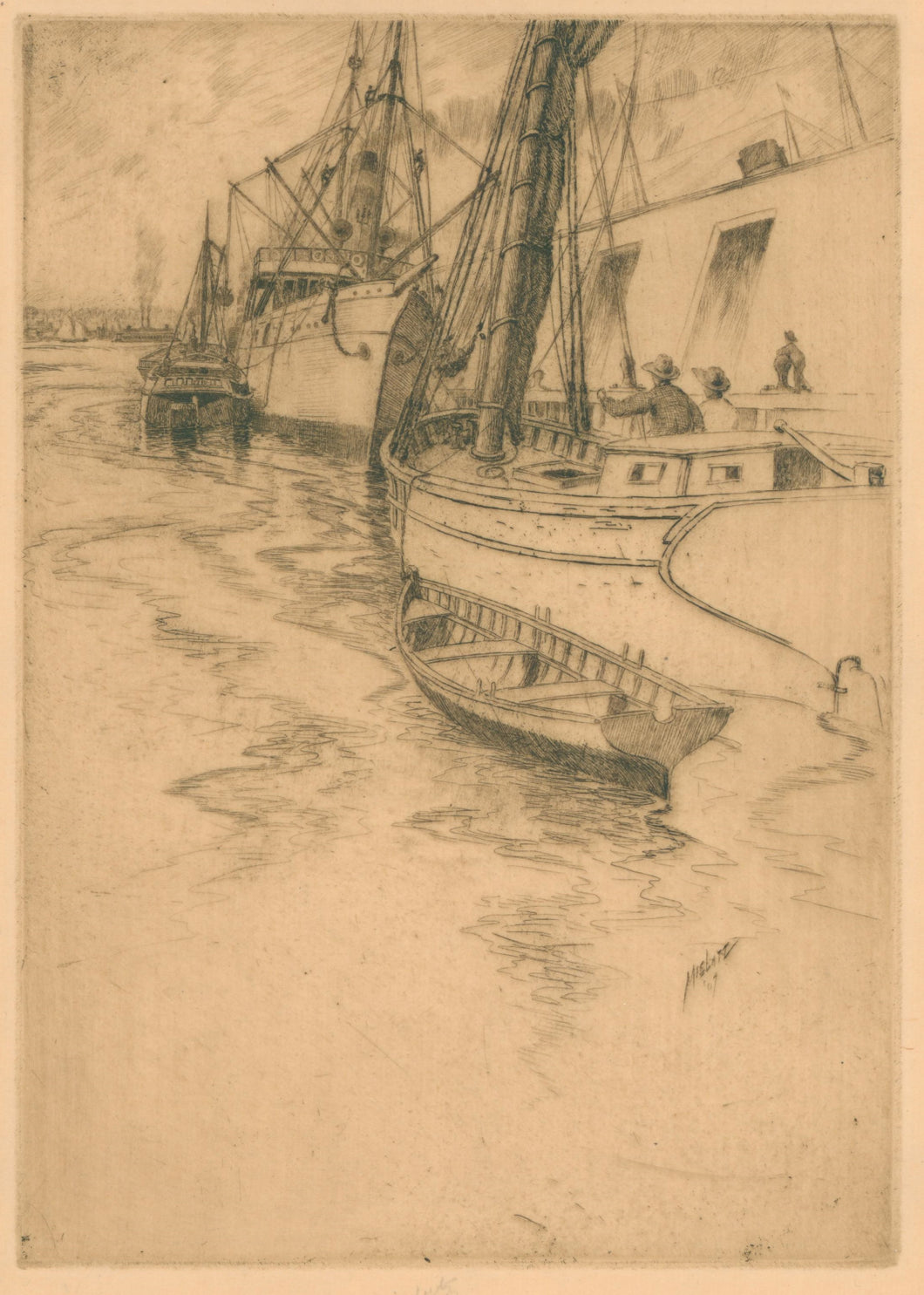 Mielatz, Charles F.W. [Boats Alongside, New York City]