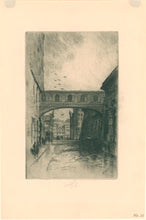 Load image into Gallery viewer, Mielatz, Charles F.W. &quot;Our Bridge of Sighs.&quot;  [Building next to the Tombs]
