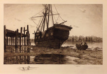 Load image into Gallery viewer, Mielatz, Charles F.W. &quot;Out of Commission.&quot; [Ship “Morningstar”, Boston Harbor]

