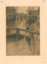 Load image into Gallery viewer, Mielatz, Charles F.W. &quot;The Loch. Mott Haven Canal.&quot; [New York City]
