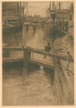 Load image into Gallery viewer, Mielatz, Charles F.W. &quot;The Loch. Mott Haven Canal.&quot; [New York City]
