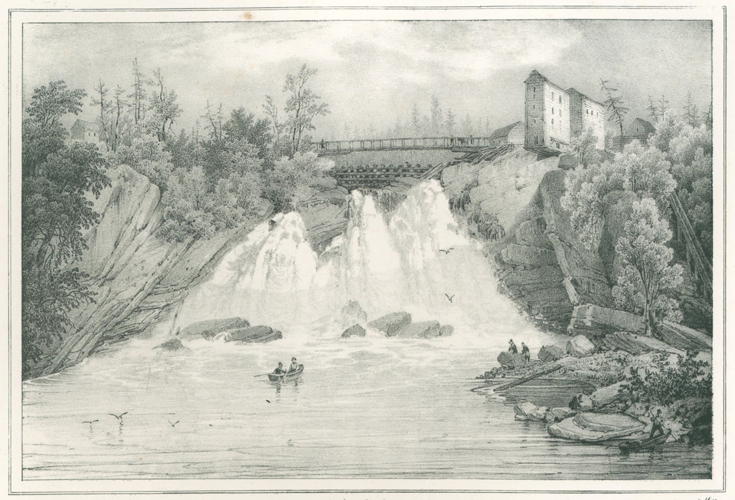 Milbert, Jacques Gerard “Chereza Falls Indian River.”  [Jefferson County, NY]