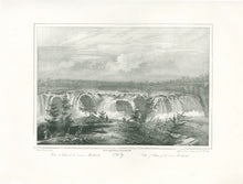 Load image into Gallery viewer, Milbert, Jacques Gerard “Falls of Cohoes of the river Mohawk.”  [Saratoga County, NY]
