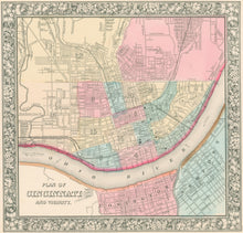 Load image into Gallery viewer, Mitchell, S. Augustus Jr.  “Plan of Cincinnati.”
