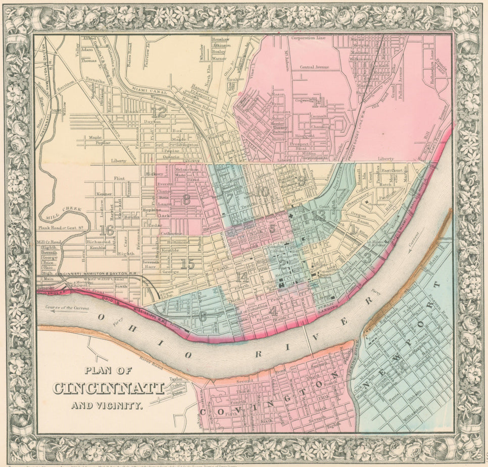 Mitchell, S. Augustus Jr.  “Plan of Cincinnati.”