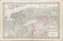 Load image into Gallery viewer, Mitchell, S. Augustus Jr.  “New York and Brooklyn.” 1867
