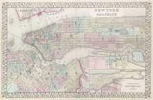 Load image into Gallery viewer, Mitchell, S. Augustus Jr.  “New York and Brooklyn.” 1867
