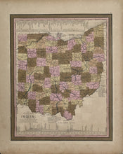 Load image into Gallery viewer, Tanner, Henry S. &quot;A New Map of Ohio with its Canals Roads &amp; Distances.&quot;
