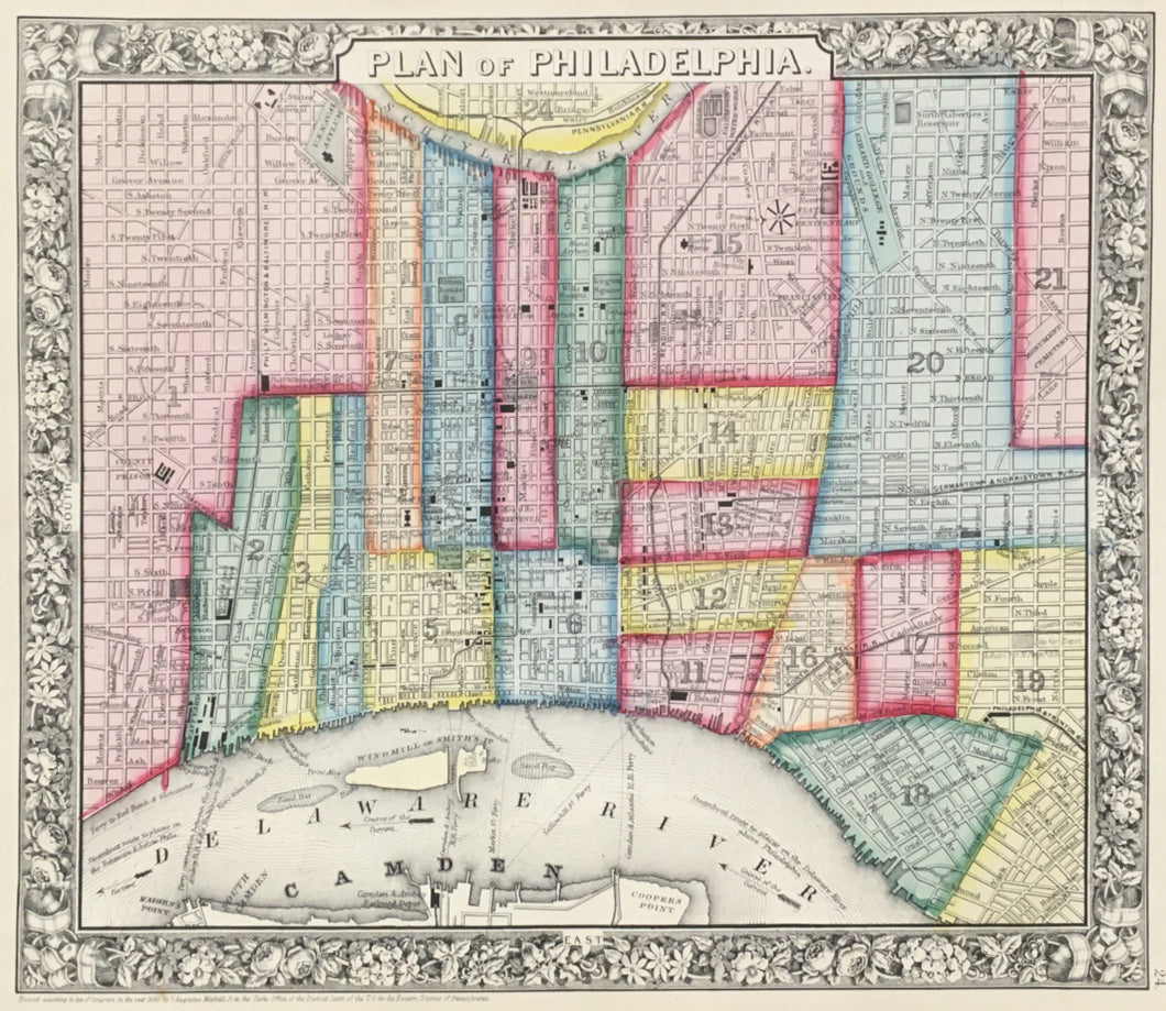Mitchell, S. Augustus Jr. “Plan of Philadelphia.” From 