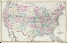 Load image into Gallery viewer, Mitchell Jr., S.A. &quot;Map of the United States and Territories&quot;
