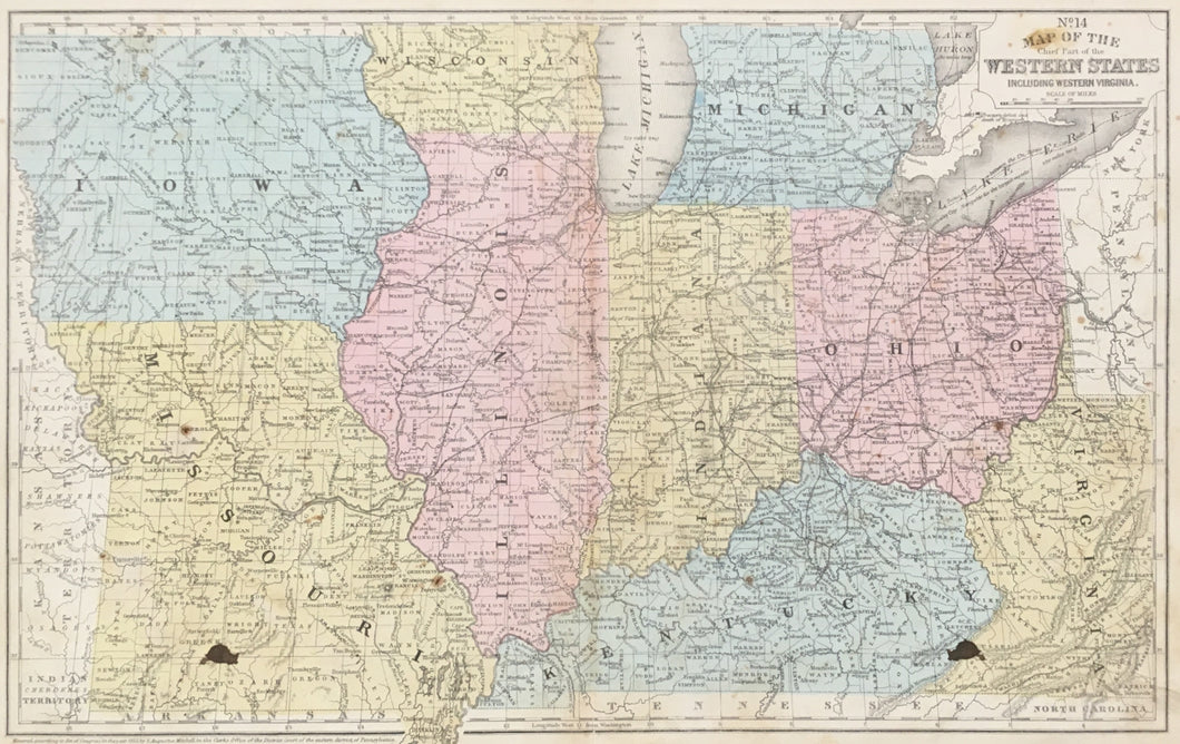 Unattributed  “No. 14 Map of the Chief Part of the Western States including Western Virginia