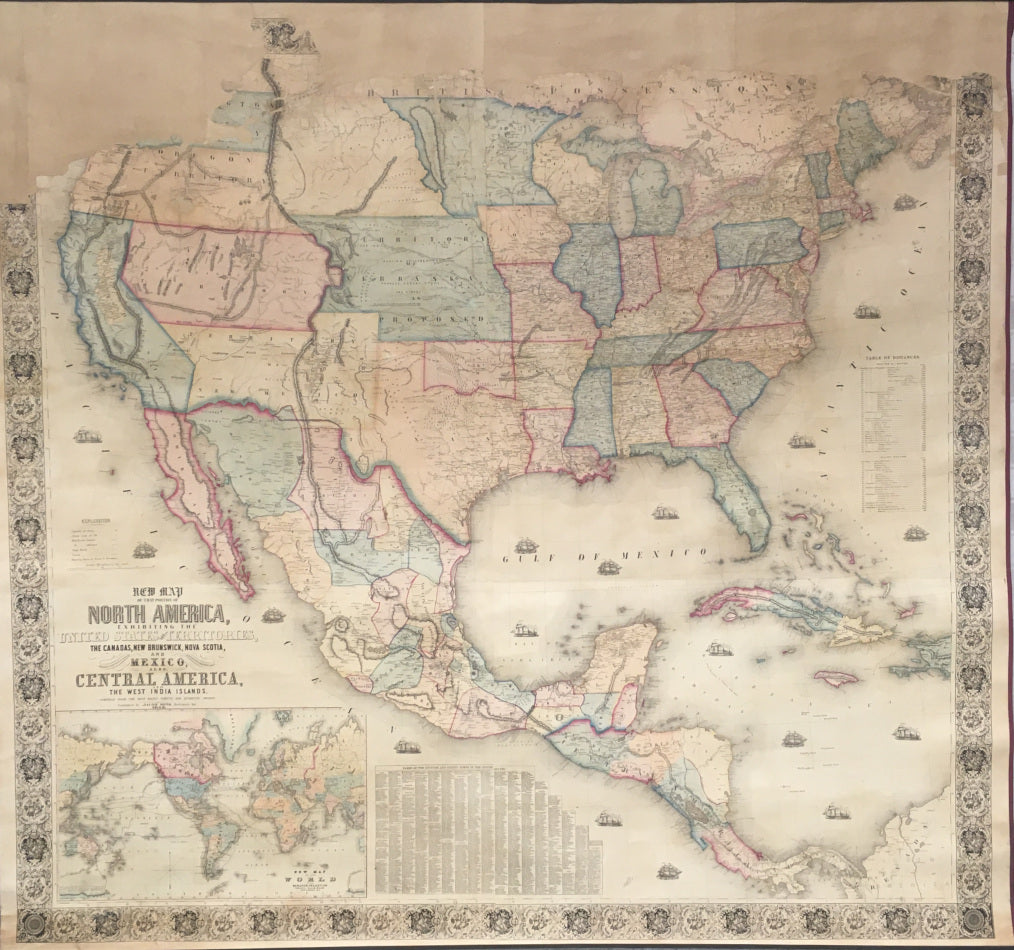 United States Map Numbered