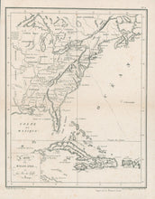 Load image into Gallery viewer, Montulé, Edouard de  “Carte des Etats Unis et des Iles du Golfe du Mexique&quot;
