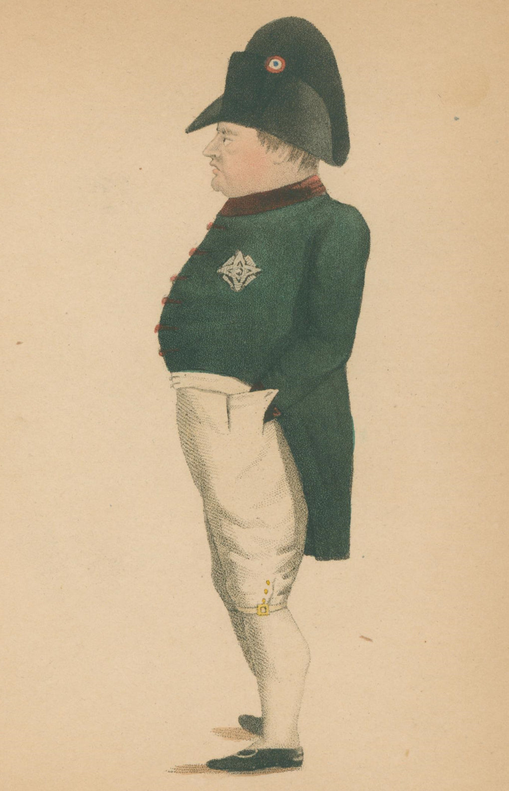 Unattributed  “Drawn by an Officer who accompanied him in the Northumberland to St. Helena, and remained with him at the Briars for some weeks.”  [Napoleon Bonaparte]