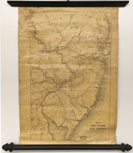 Load image into Gallery viewer, Anderson, J.A. &quot;Map of the Rail Roads of New Jersey, and parts of Adjoining States. 1870&quot;
