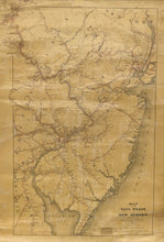 Load image into Gallery viewer, Anderson, J.A. &quot;Map of the Rail Roads of New Jersey, and parts of Adjoining States. 1870&quot;
