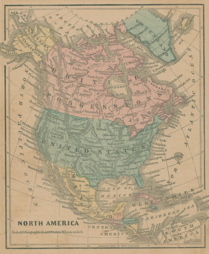 Unattributed  “North America” ca. 1858