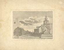 Load image into Gallery viewer, Peale, Charles Willson  “A N.W. View of the State House in Philadelphia taken 1778”
