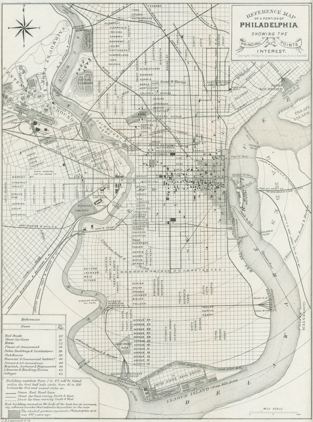 Lippincott & Co., J.B. “Map of a Portion of Philadelphia . . .”