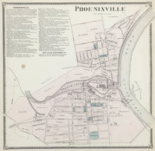 Load image into Gallery viewer, Witmer, A.R.  “Phoenixville.” From &quot;Atlas of Chester County&quot;
