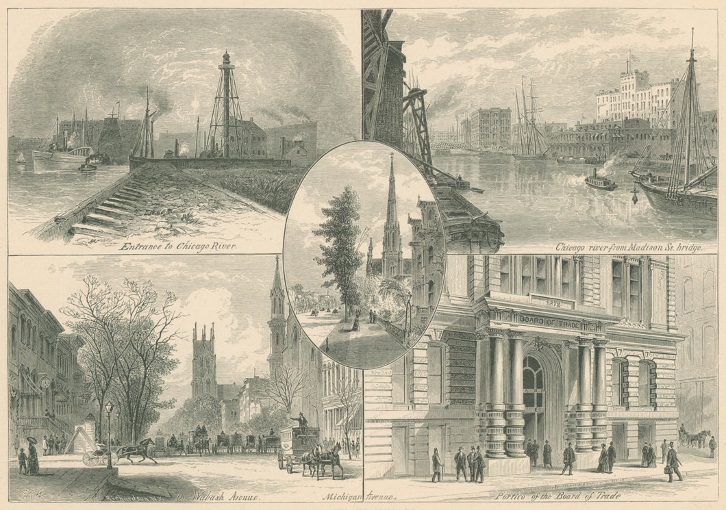 Waud, Alfred R. “Scenes in Chicago” [horizontal] From 