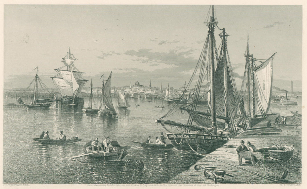 Woodward, J.D.  “City of Boston.”  From Picturesque America