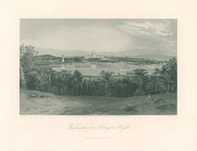 Load image into Gallery viewer, Sheppard, W.L.  “Washington from Arlington Heights.”  From Picturesque America
