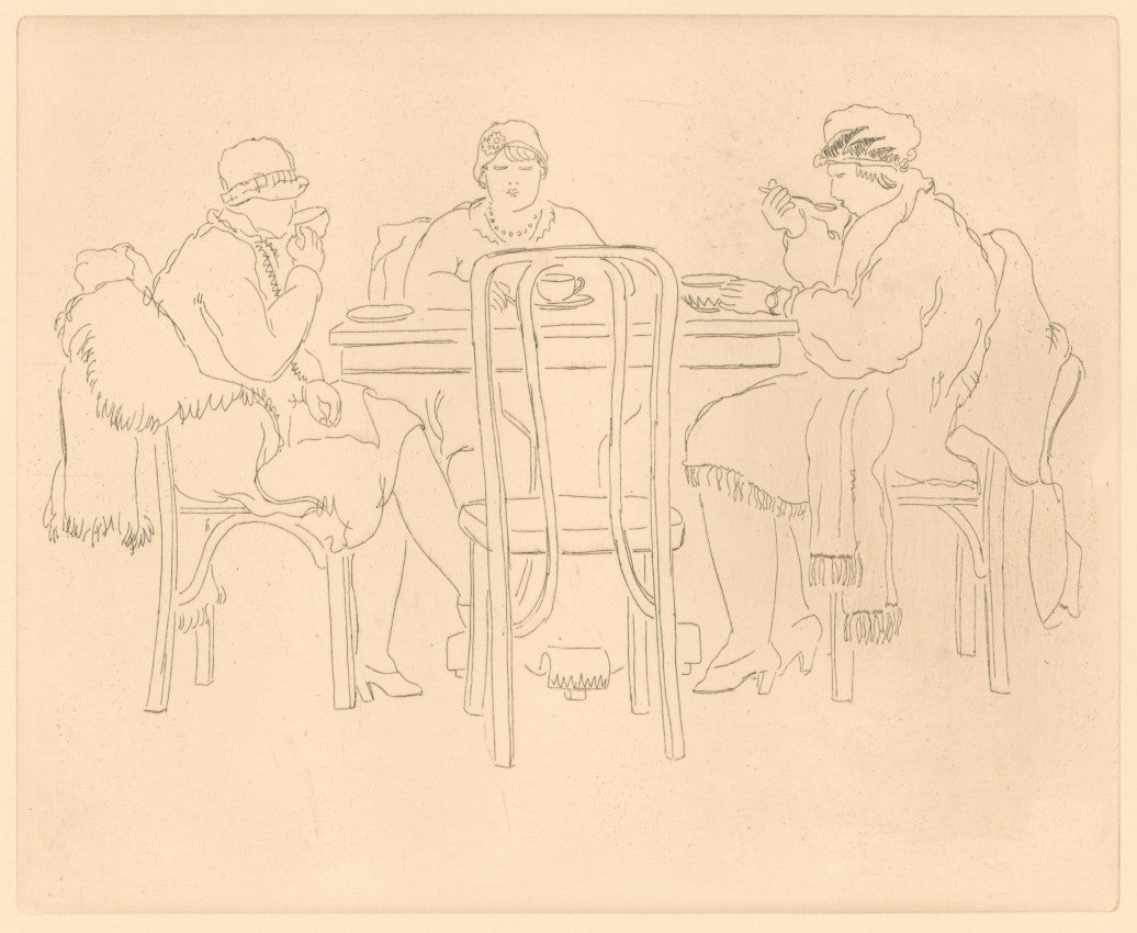Pinto, Salvatore (attributed) [Three Ladies at Tea]