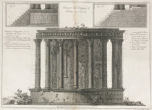 Load image into Gallery viewer, Piranesi, Francesco “Fianco del Tempio di Vesta in Tivoli.”  [Temple of Vesta, Tivoli].  Pl. IV
