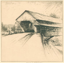 Load image into Gallery viewer, Plowman, George &quot;Woodstock, NY&quot; [Covered Bridge]
