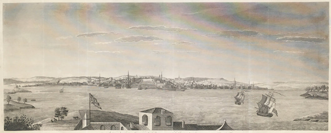 Pownall, Thomas  “A View of the City of Boston the Capital of New England in North America”  From 
