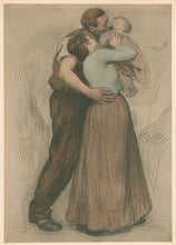 Load image into Gallery viewer, Prouve, Victor Emile  “The Kiss.”  From &quot;L’Estampe Moderne&quot;
