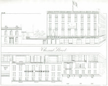 Load image into Gallery viewer, Rae, Julio H. Plate 10.  [South side of Chestnut Street, at top, from the middle of the 600 block to the corner of Seventh Street]
