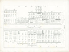 Load image into Gallery viewer, Rae, Julio H. Plate 16.  [South side of Chestnut Street, at top, from the middle of the 900 block to the corner of Tenth Street]
