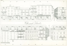 Load image into Gallery viewer, Rae, Julio H. Plate 2.  [South side of Chestnut Street, at top, from the middle of the 200 block with Bank Street &amp; Exchange Place]

